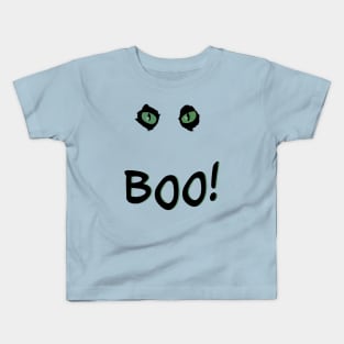 Green cat eyes Kids T-Shirt